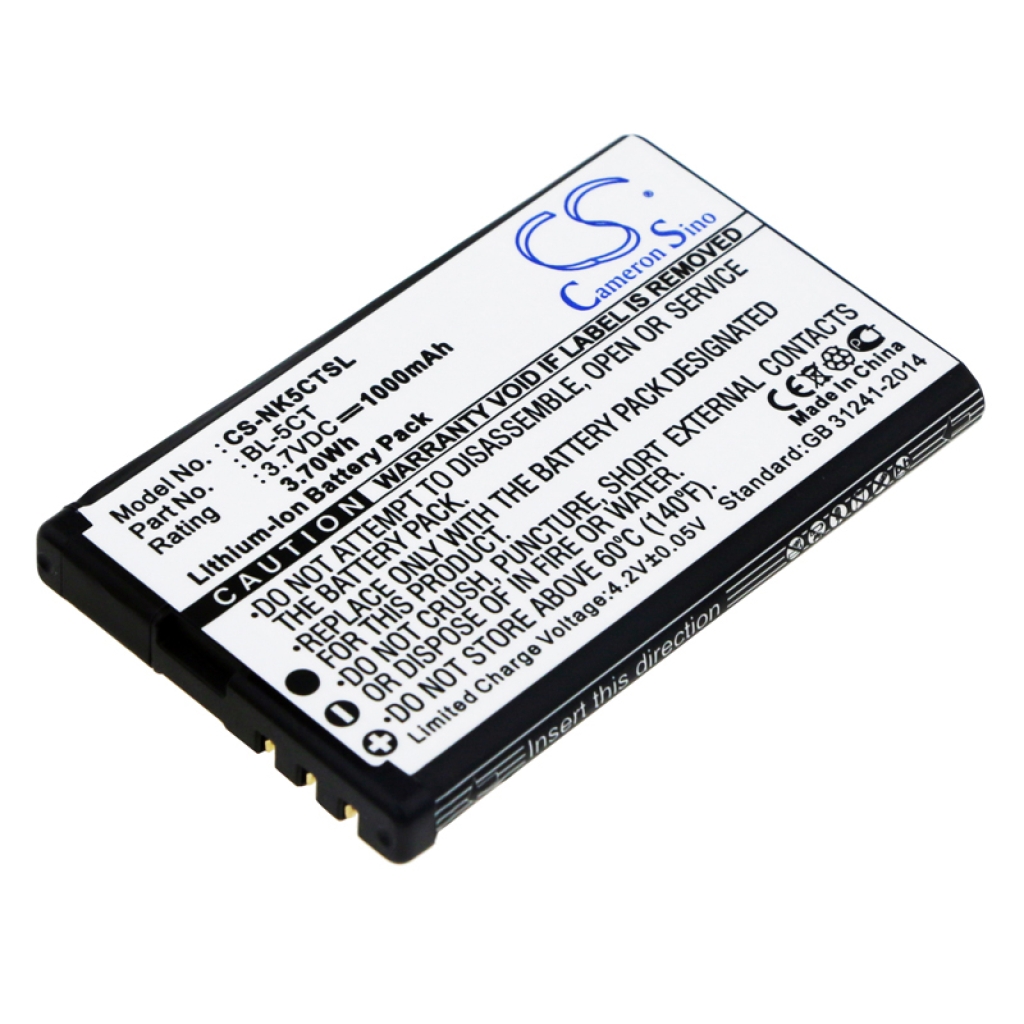 Kompatibilis akkumulátor csere Nokia BL-5CT
