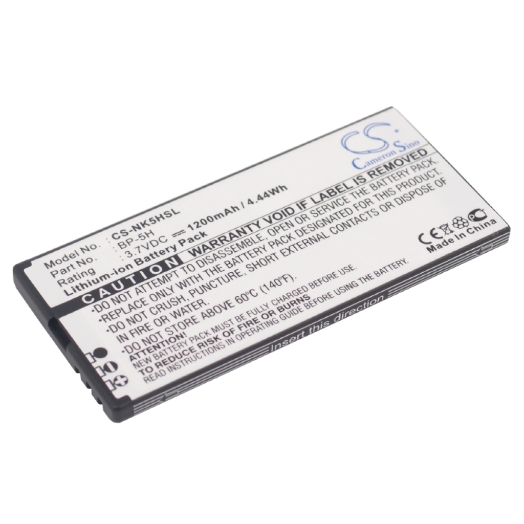 Kompatibilis akkumulátor csere Nokia BP-5H