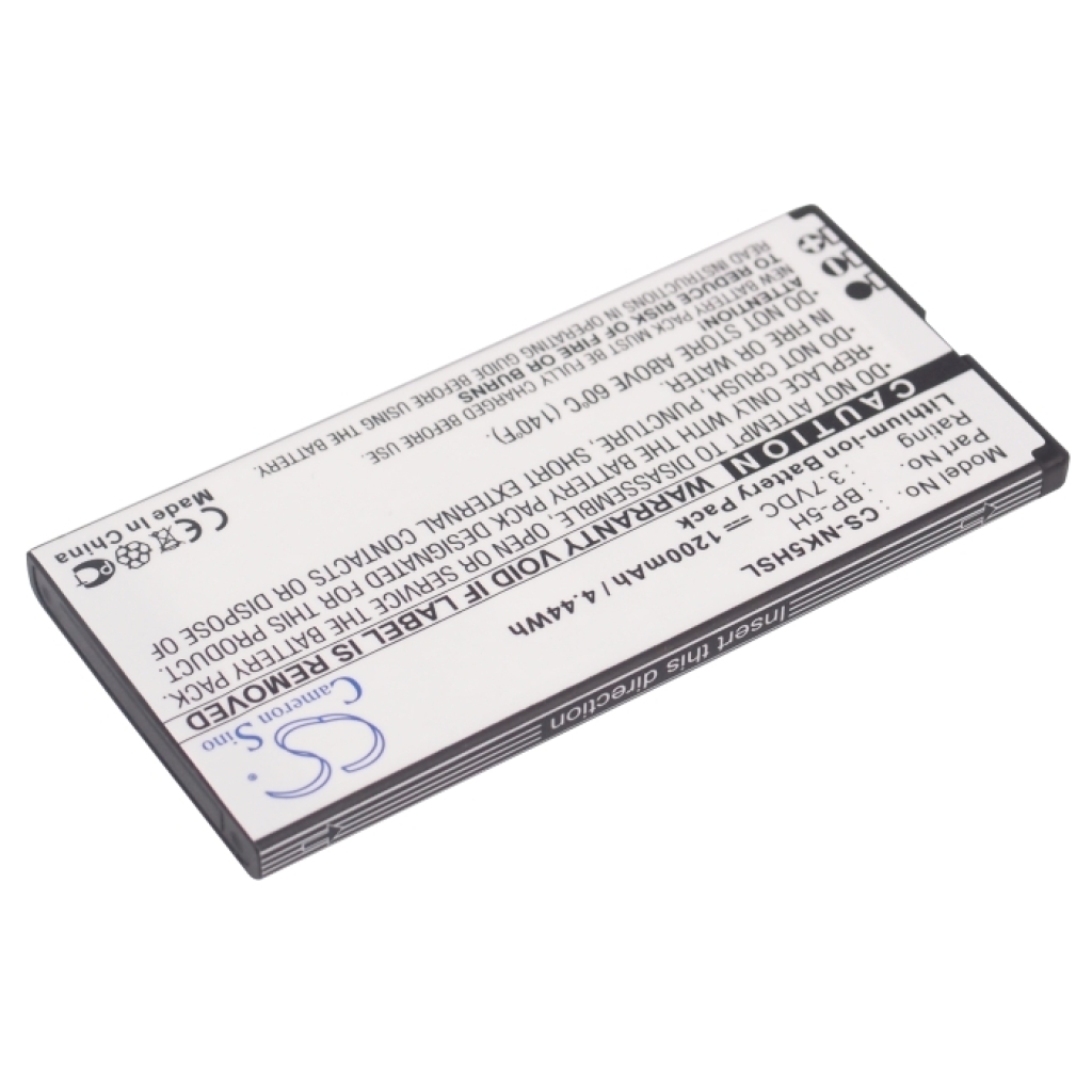 Kompatibilis akkumulátor csere Nokia BP-5H