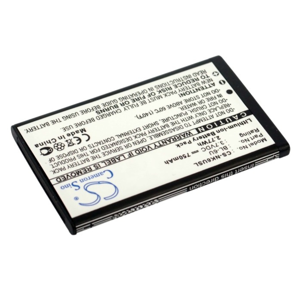 Kompatibilis akkumulátor csere Nokia BL-6U