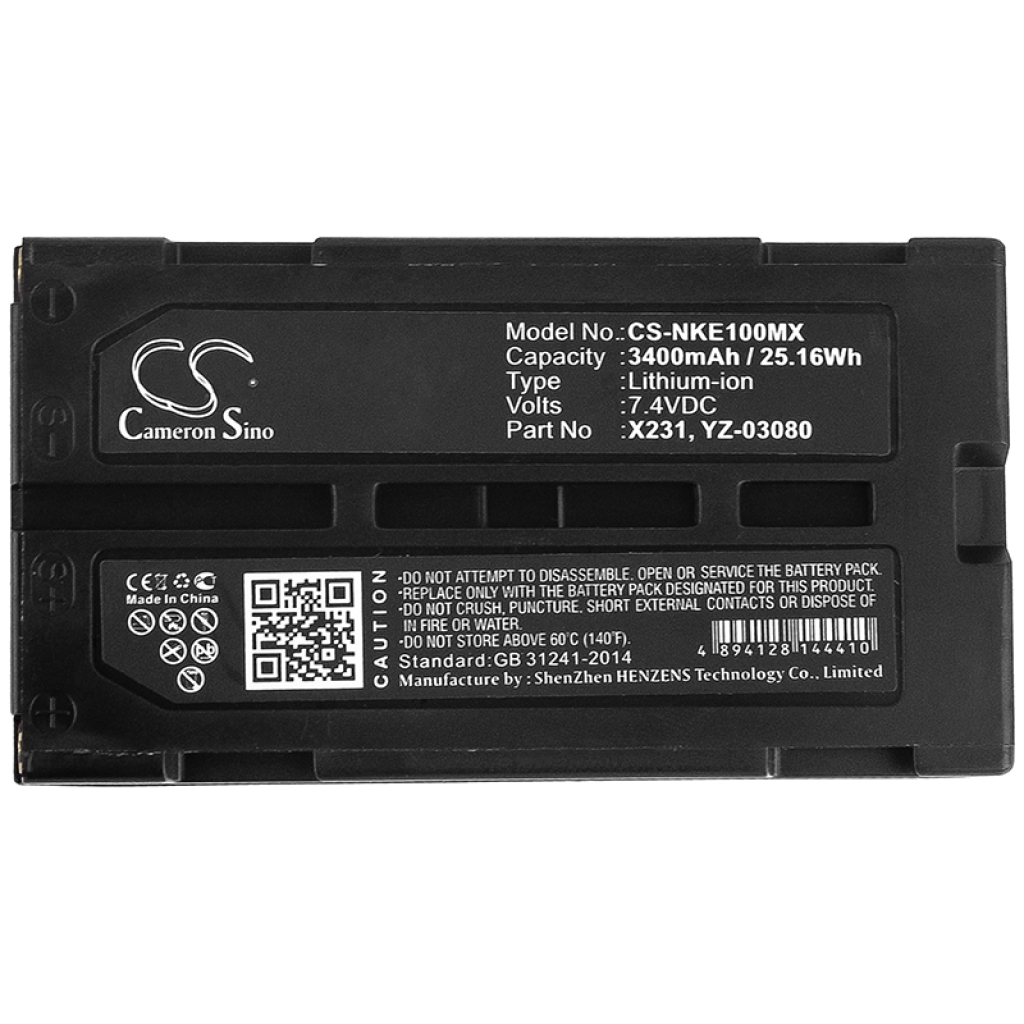 Kompatibilis akkumulátor csere Nihon Kohden X231,YZ-03080