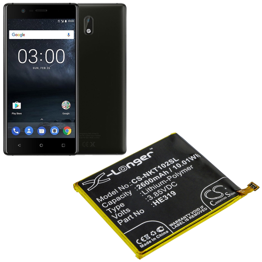 Kompatibilis akkumulátor csere Nokia HE319,HE330