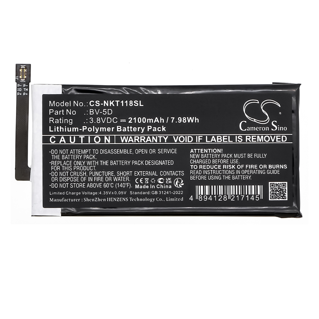 Mobiltelefon akkumulátorok Nokia CS-NKT118SL