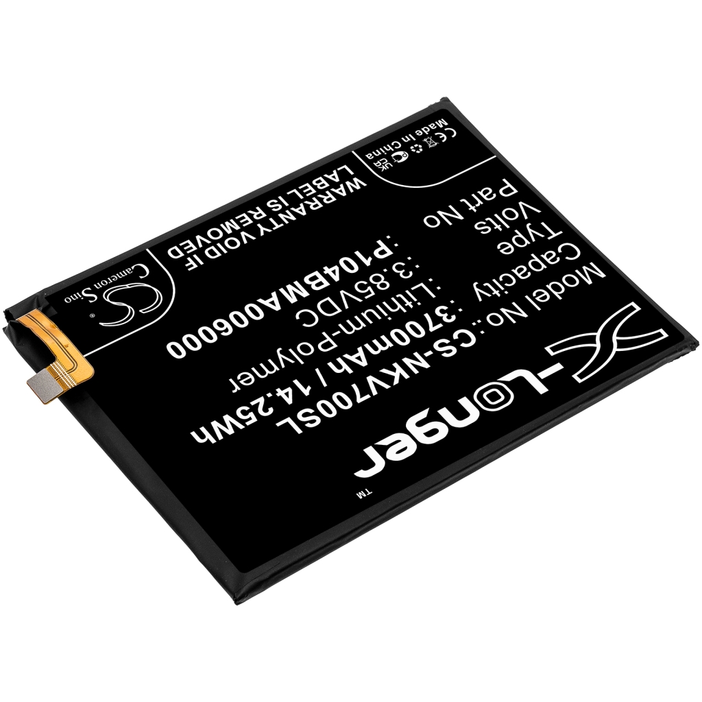 Kompatibilis akkumulátor csere Nokia P104BMA006000