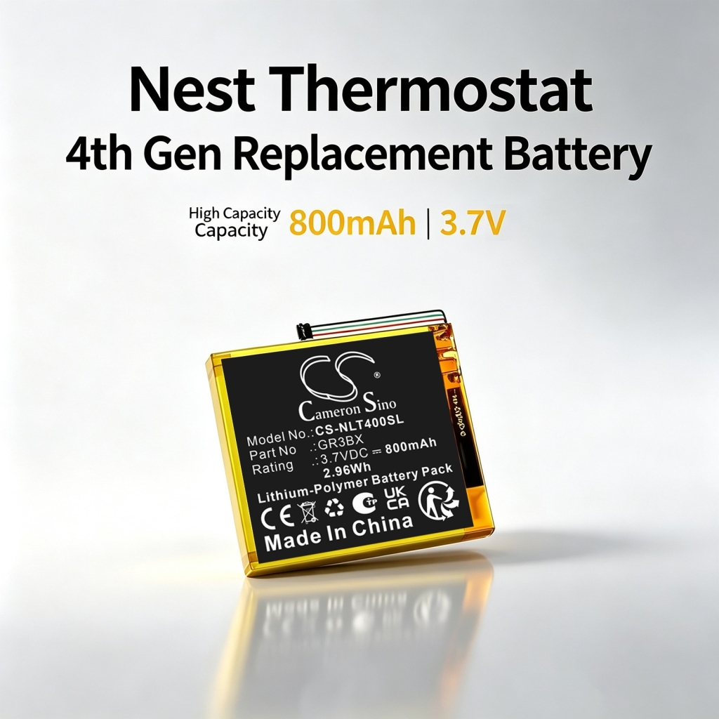Akkumulátorok kompatibilis a következőkkel Nest Thermostat 4th Generation CS-NLT400SL
