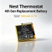 Akkumulátorok kompatibilis a következőkkel Nest Thermostat 4th Generation CS-NLT400SL