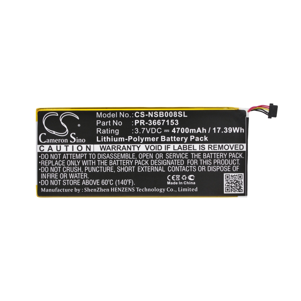Kompatibilis akkumulátor csere Nabi PR-3667153