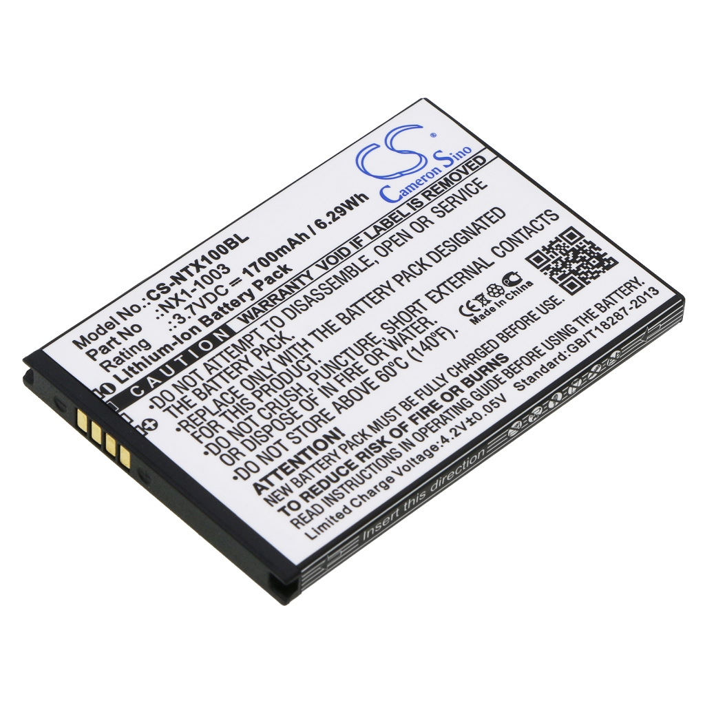 Szkenner akkumulátorok HandHeld CS-NTX100BL