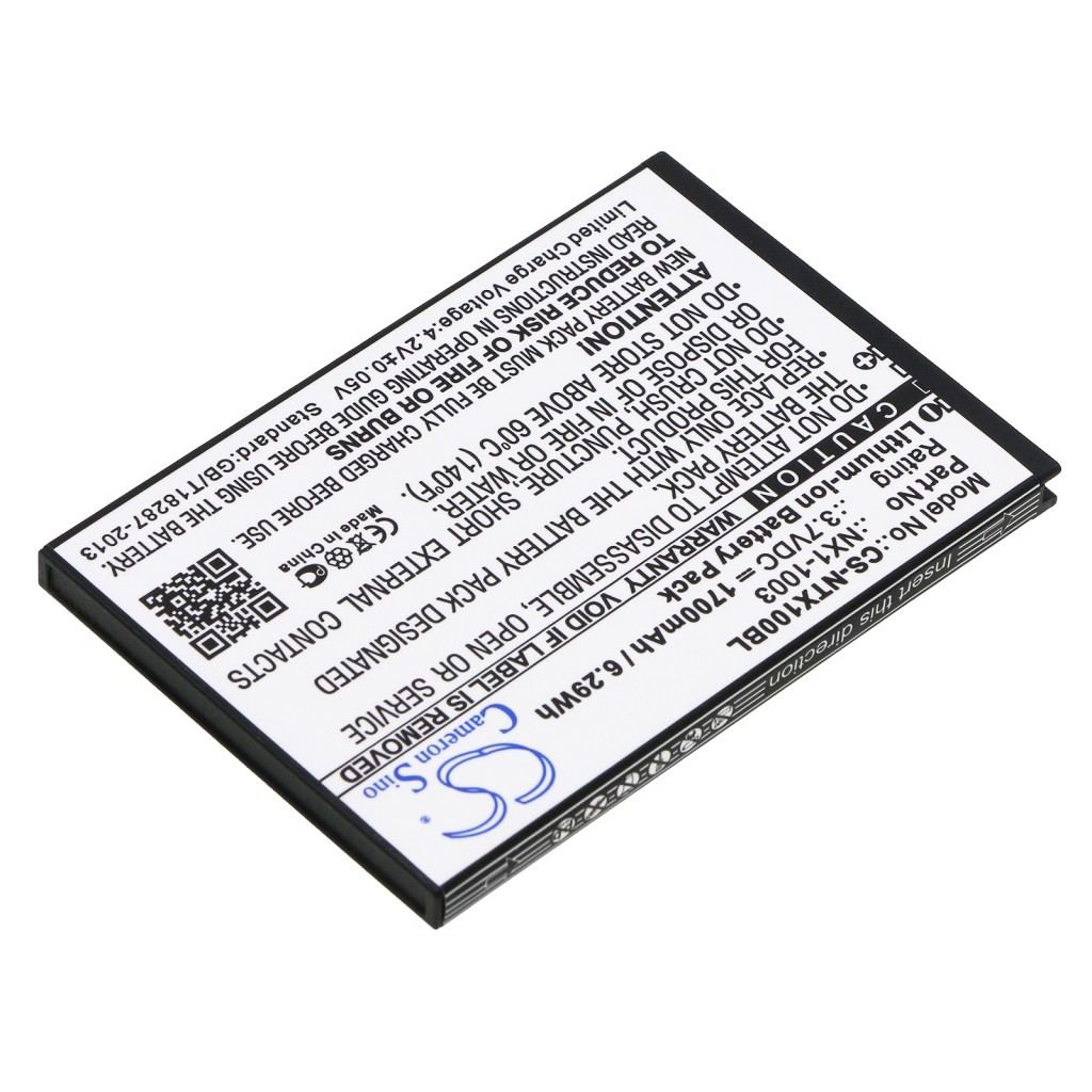 Szkenner akkumulátorok HandHeld CS-NTX100BL