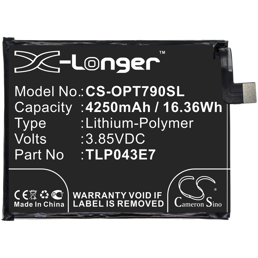 Kompatibilis akkumulátor csere Alcatel TLP043E1,TLP043E7
