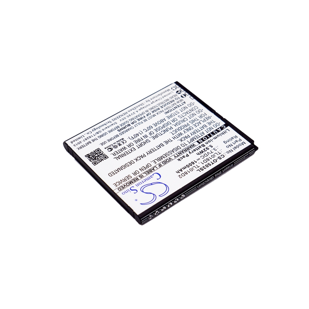 Kompatibilis akkumulátor csere Alcatel TLI018D1,TLI018D2