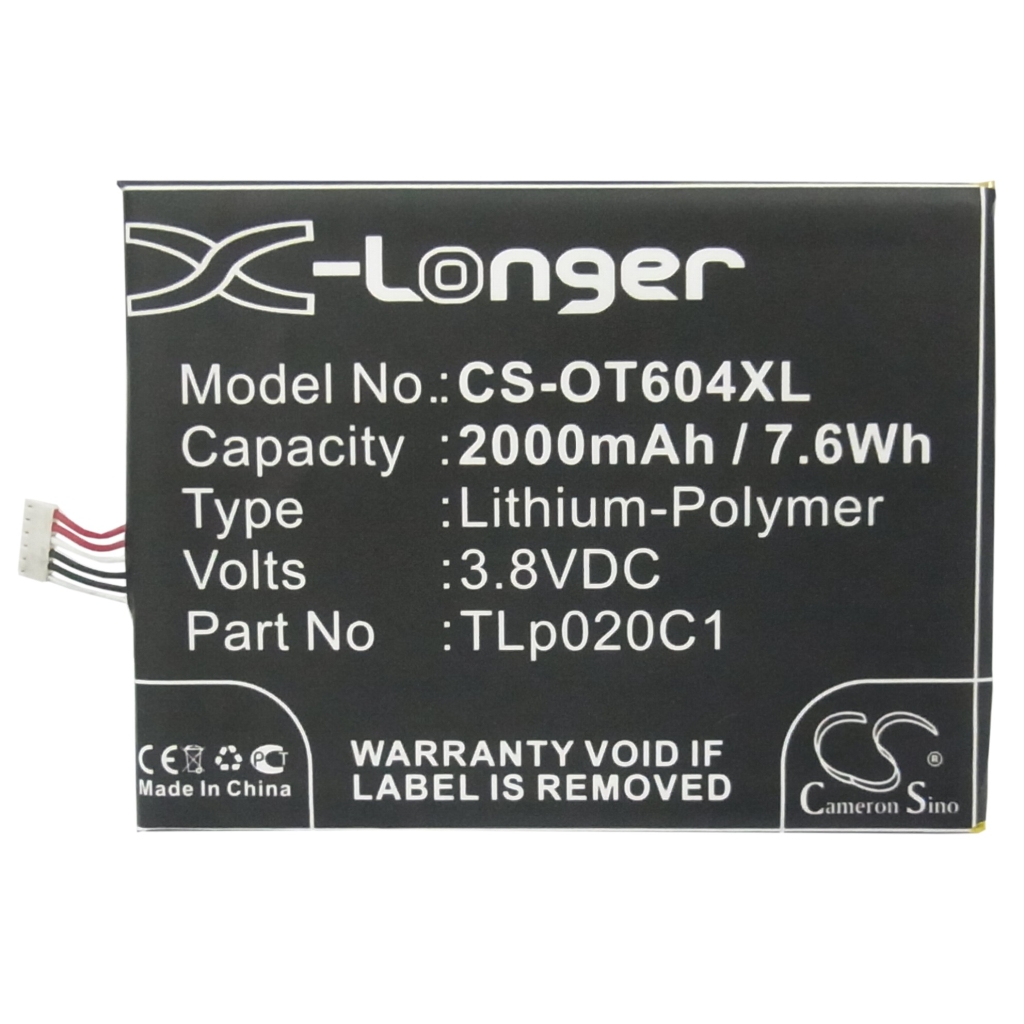 Mobile Phone Battery Alcatel CS-OT604XL