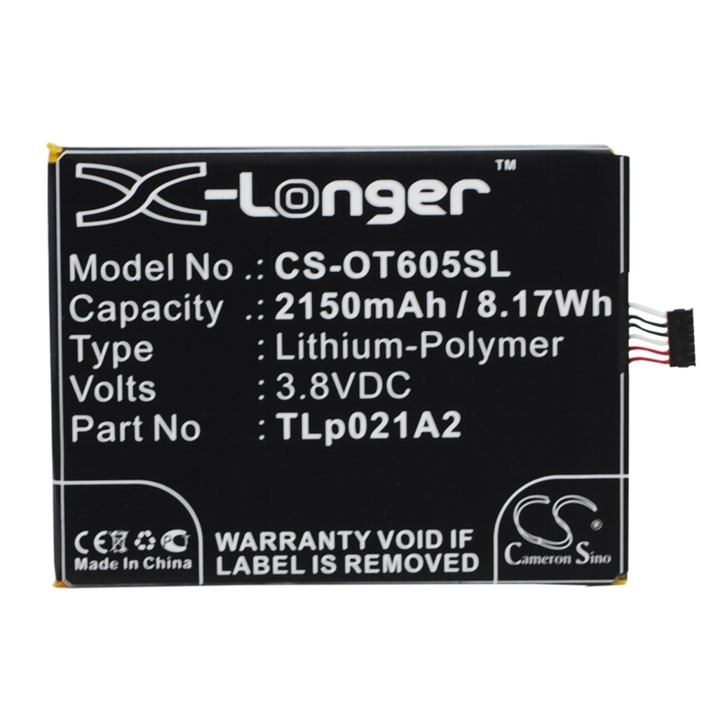 Kompatibilis akkumulátor csere Alcatel TLP021A2