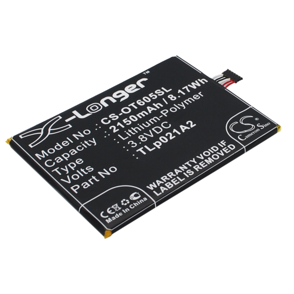Kompatibilis akkumulátor csere Alcatel TLP021A2