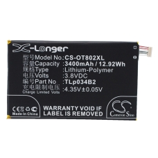 Kompatibilis akkumulátor csere Alcatel TLP034B1,TLP034B2