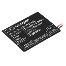 Kompatibilis akkumulátor csere Alcatel CAC2580010C2,TLP025G2