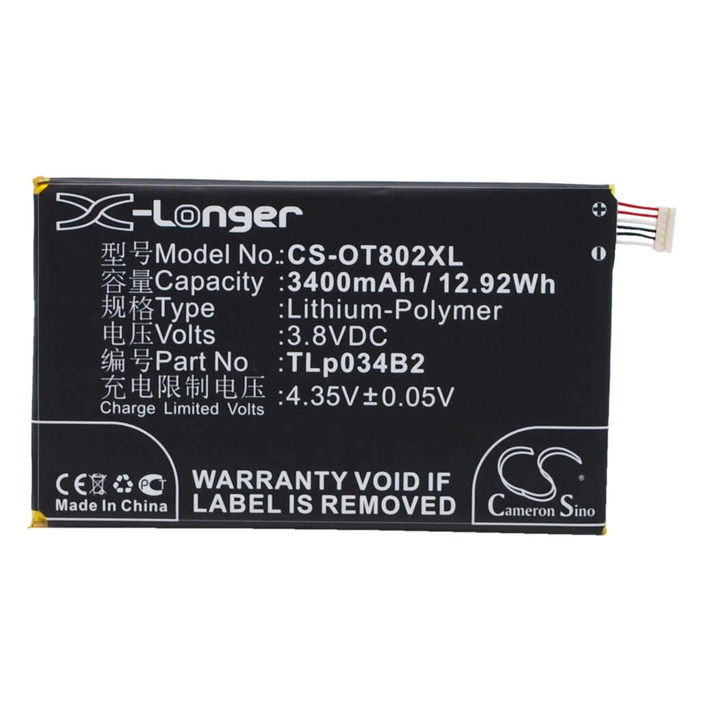 Kompatibilis akkumulátor csere Alcatel TLP034B1,TLP034B2
