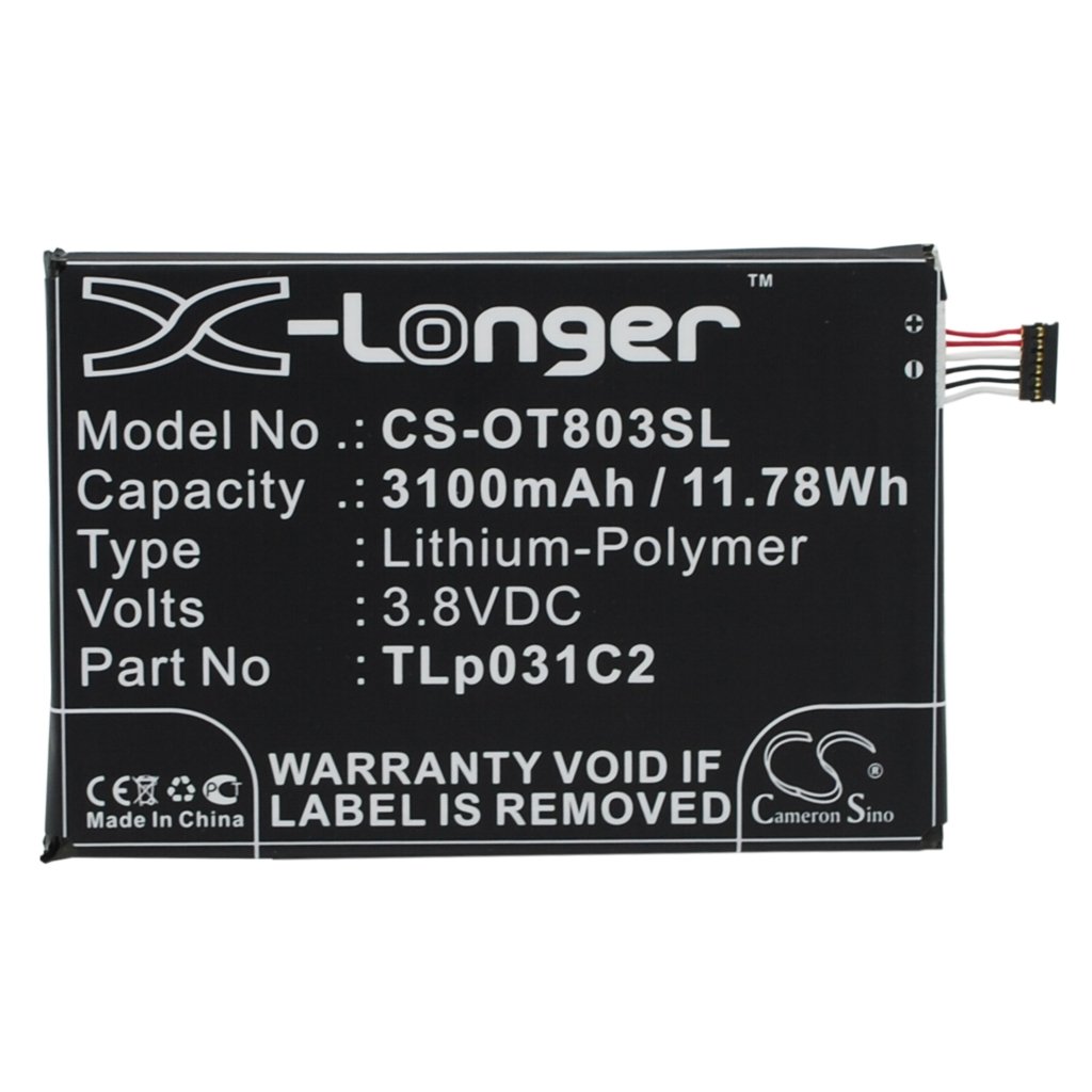 Kompatibilis akkumulátor csere Alcatel TLP031C1,TLP031C2