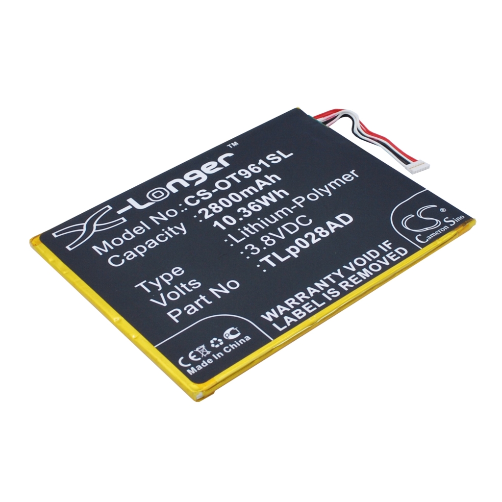 Kompatibilis akkumulátor csere Alcatel TLP028AC,TLP028AD,TLP034B