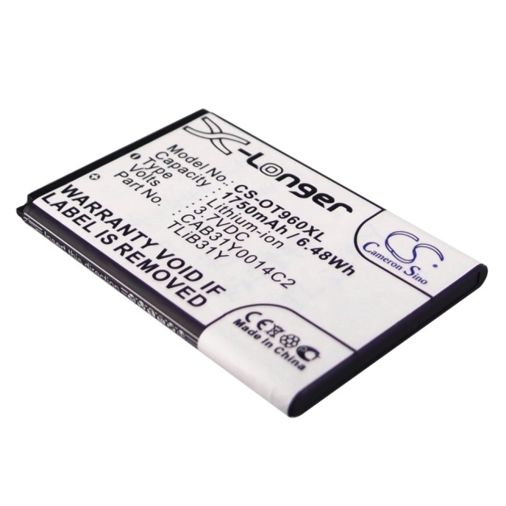 Kompatibilis akkumulátor csere Alcatel CAB31Y0008C2,CAB31Y0014C2,TLIB31Y