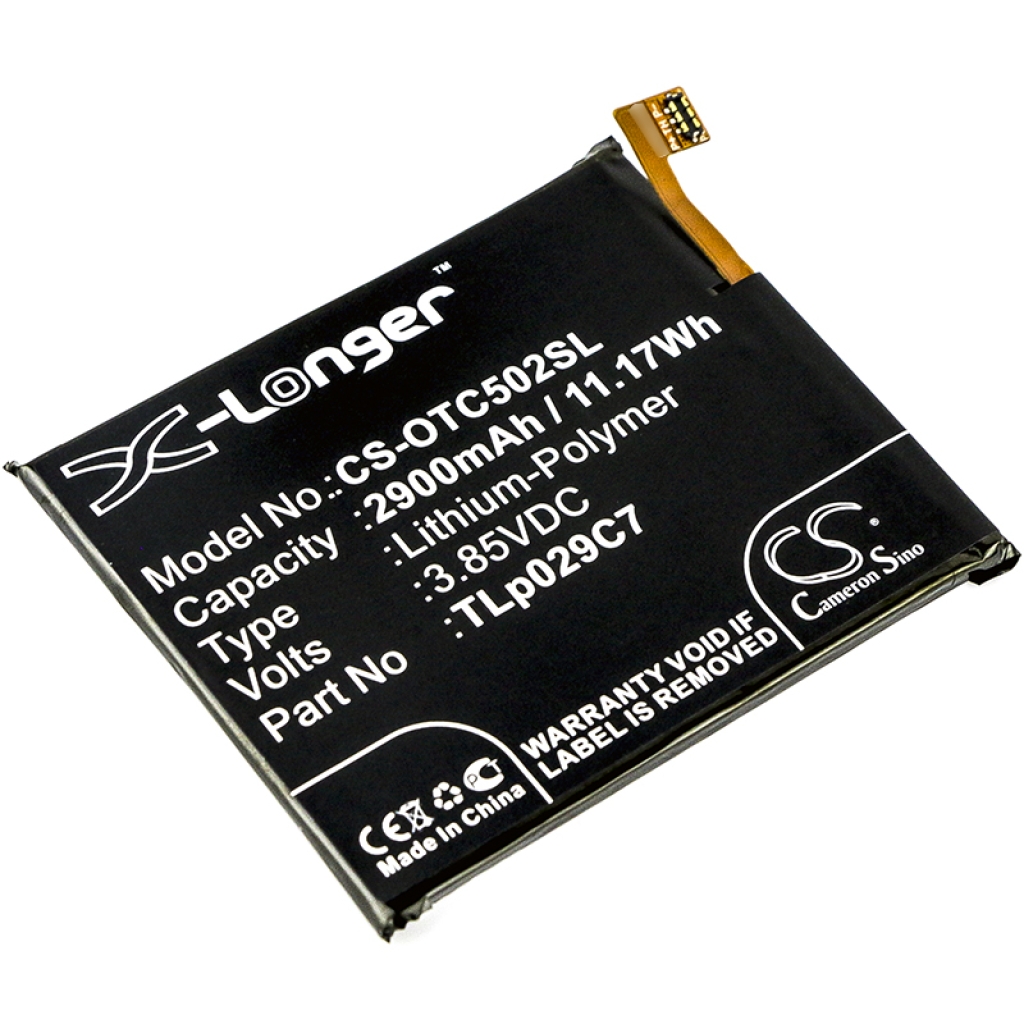 Kompatibilis akkumulátor csere Alcatel TLP029C7