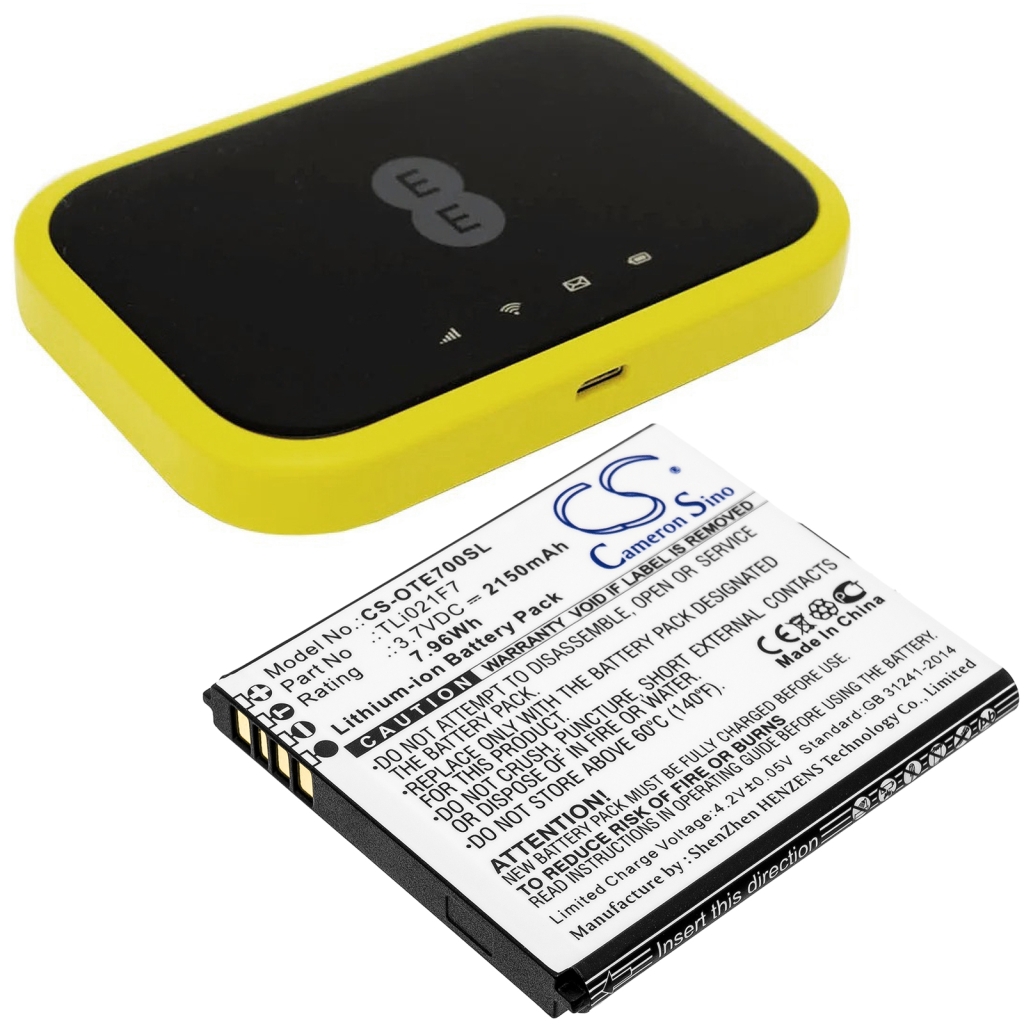 Kompatibilis akkumulátor csere Alcatel TLI021F7