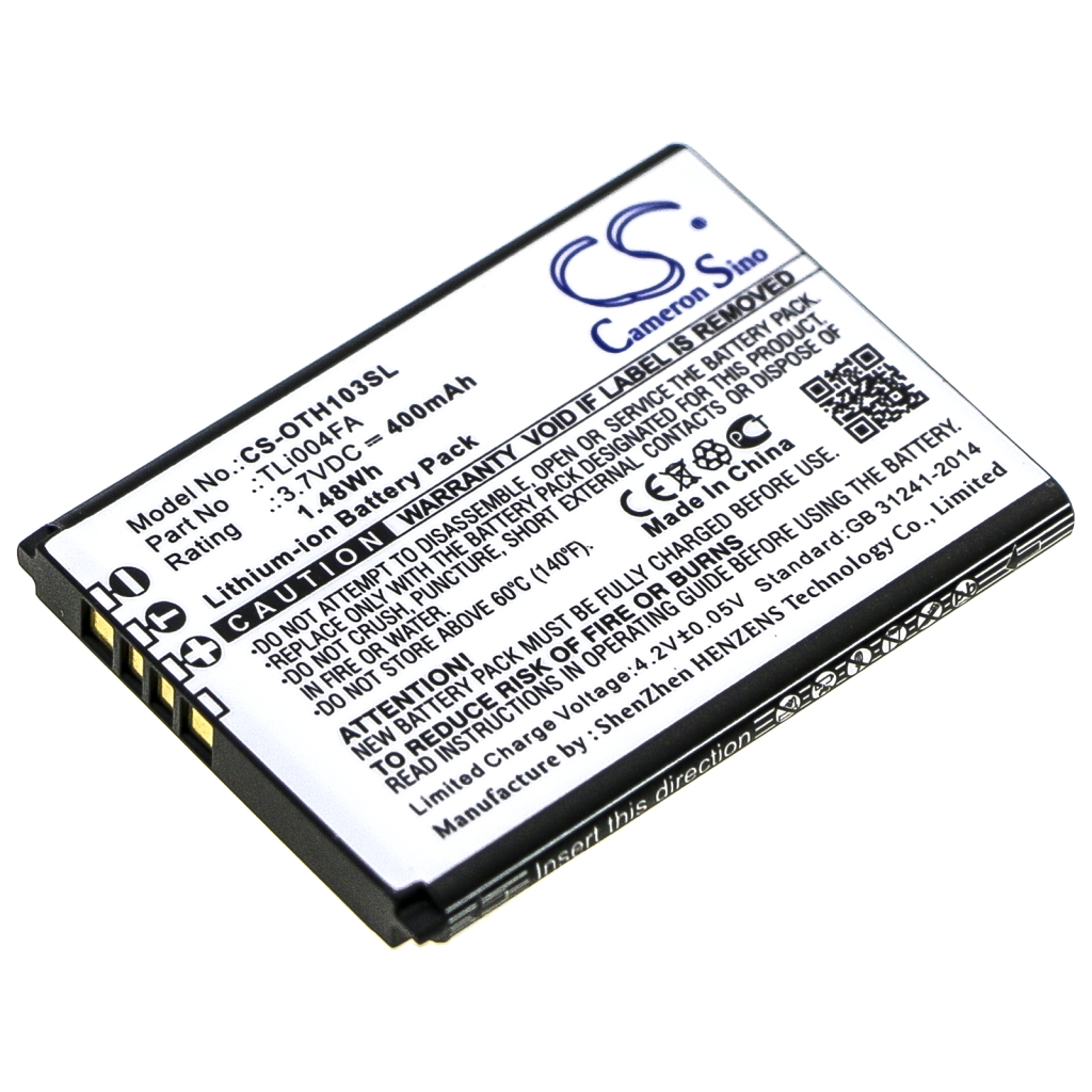 Kompatibilis akkumulátor csere Alcatel TLI004FA