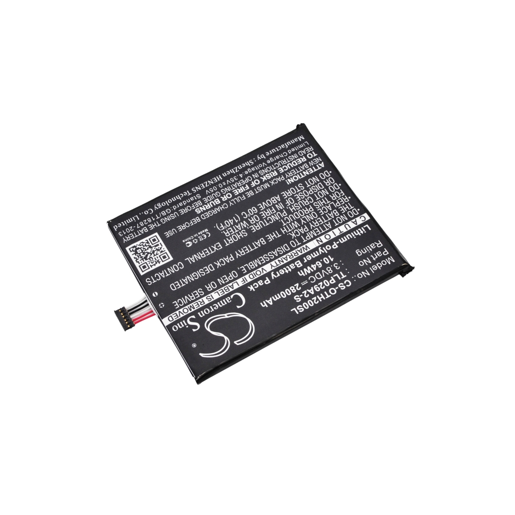 Kompatibilis akkumulátor csere Alcatel TLP029A2-S,TLP029AJ