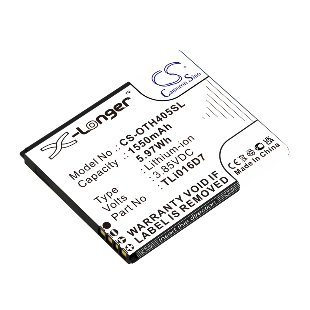 Kompatibilis akkumulátor csere Alcatel TLI016D7