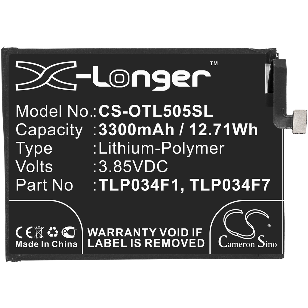 Kompatibilis akkumulátor csere Alcatel TLP034F1,TLP034F7