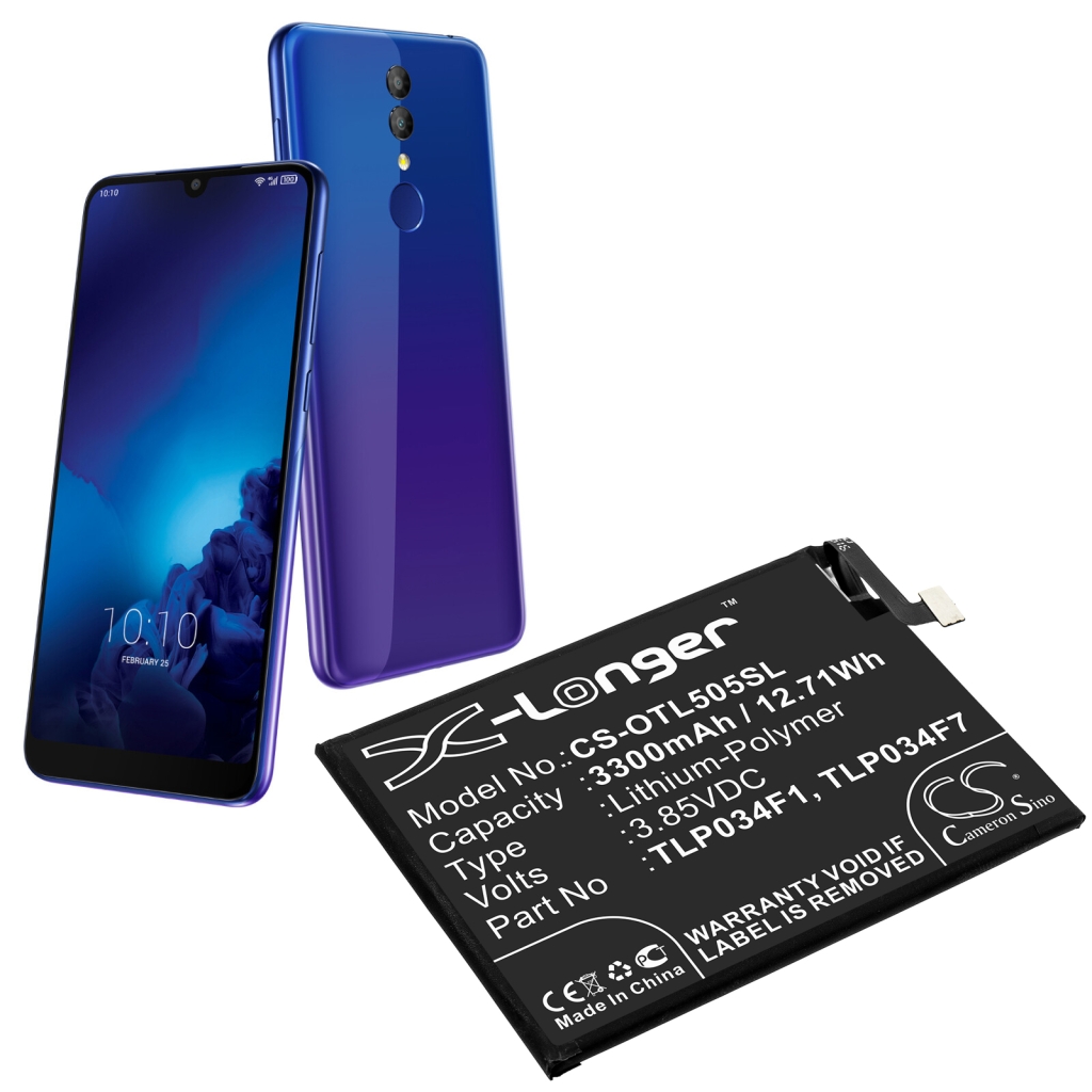 Kompatibilis akkumulátor csere Alcatel TLP034F1,TLP034F7