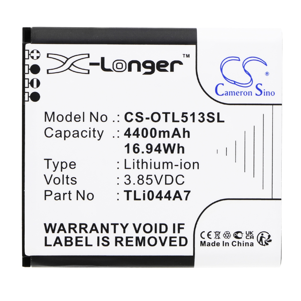Kompatibilis akkumulátor csere Alcatel TLI044A7