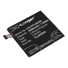 Kompatibilis akkumulátor csere Alcatel C2000023C2,TLP020K2