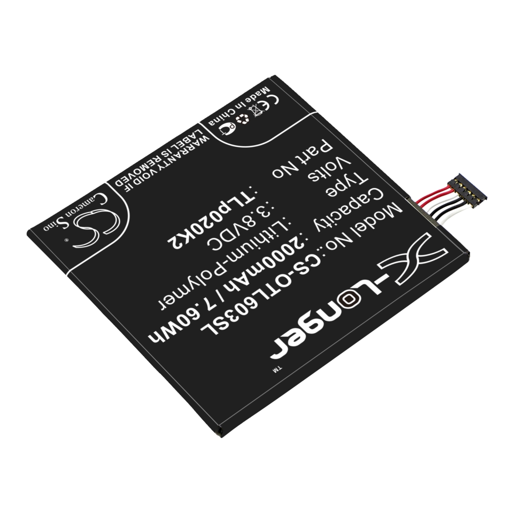 Kompatibilis akkumulátor csere Alcatel C2000023C2,TLP020K2