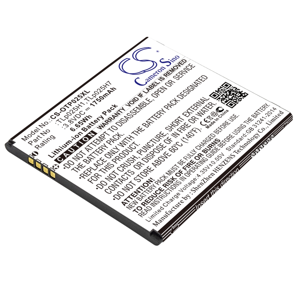 Kompatibilis akkumulátor csere Alcatel TLP025H1,TLP025H7