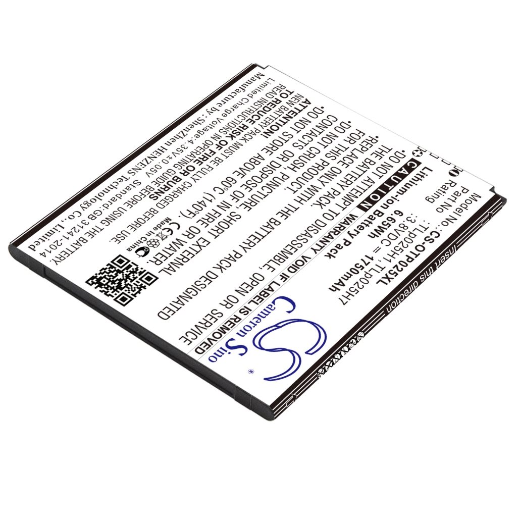 Kompatibilis akkumulátor csere Alcatel TLP025H1,TLP025H7