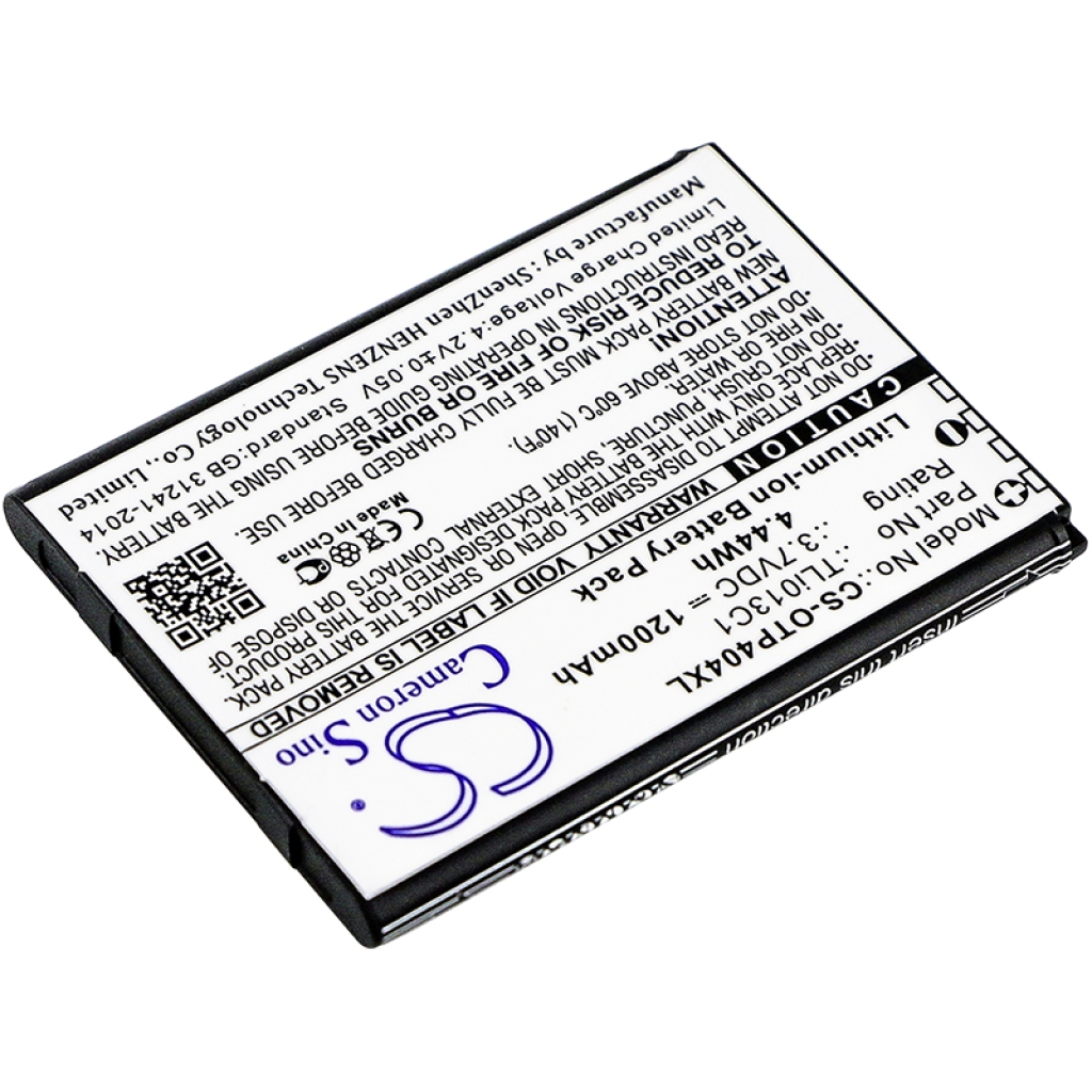 Kompatibilis akkumulátor csere Alcatel TLI013C1