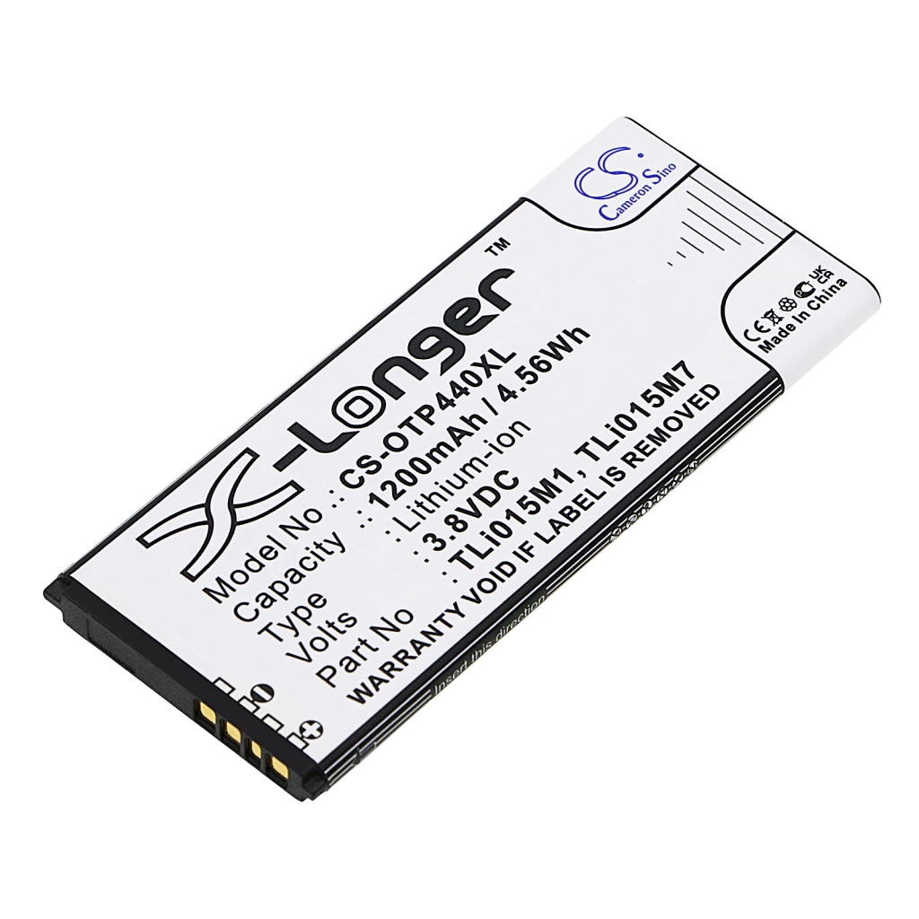 Kompatibilis akkumulátor csere Alcatel TLI015M1,TLI015M7,TLI015MA