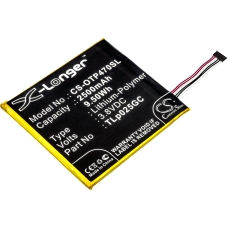 Kompatibilis akkumulátor csere Alcatel TLP025GC