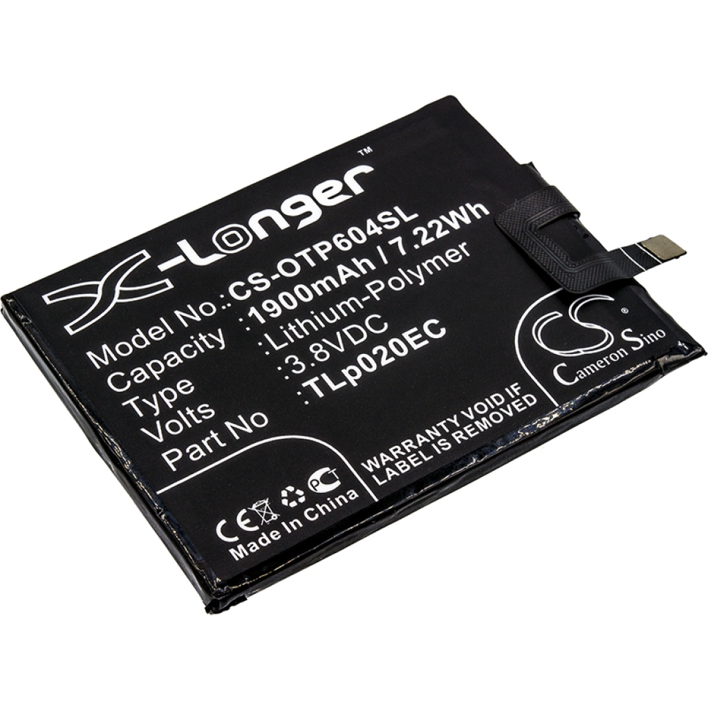Kompatibilis akkumulátor csere Alcatel TLP020EC