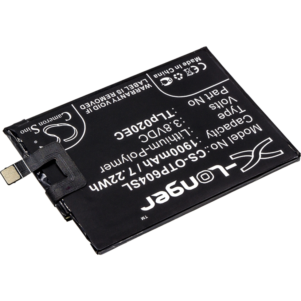 Kompatibilis akkumulátor csere Alcatel TLP020EC