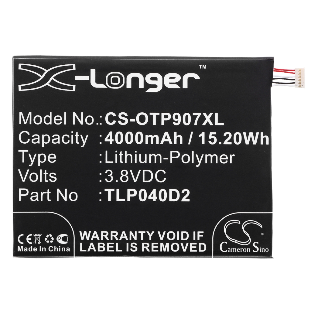 Kompatibilis akkumulátor csere Alcatel TLP040D2