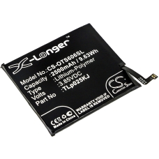 Kompatibilis akkumulátor csere Alcatel TLP025K1,TLP025KJ