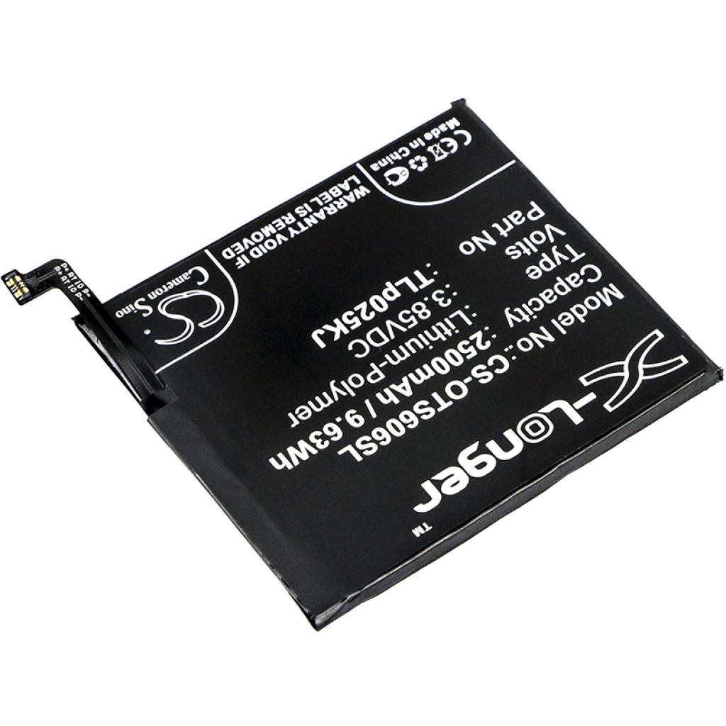 Kompatibilis akkumulátor csere Alcatel TLP025K1,TLP025KJ