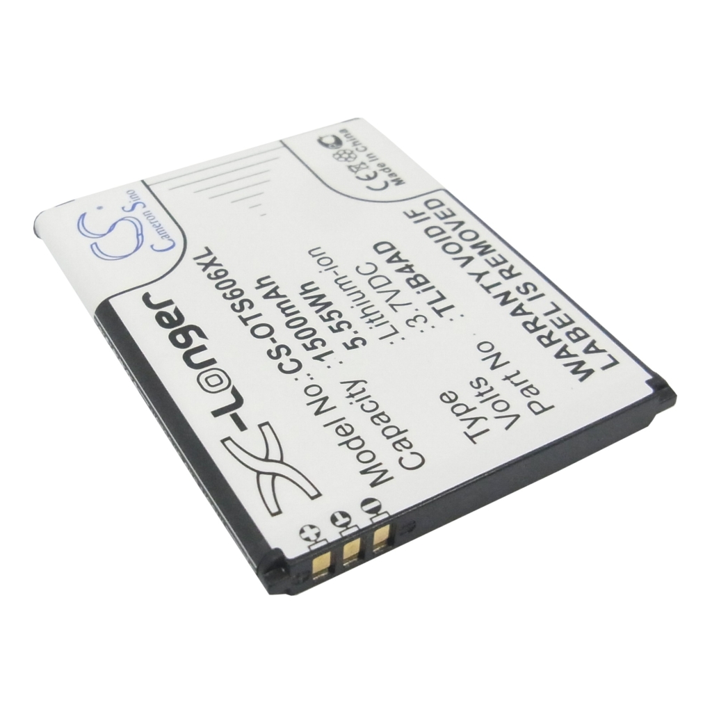 Akkumulátor kompatibilis a következőkkel Alcatel TCL CS-OTS606XL