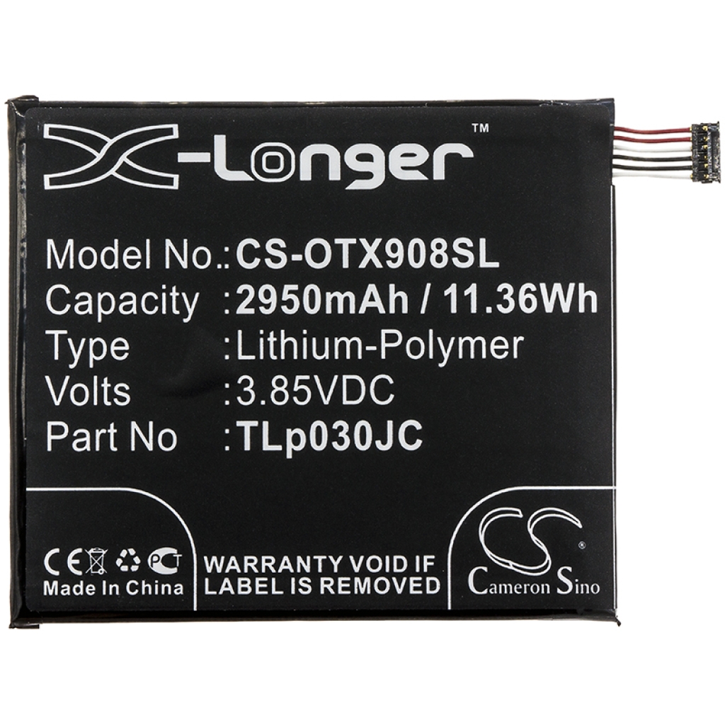 Kompatibilis akkumulátor csere Alcatel CAC3000034CC,TLP030JC