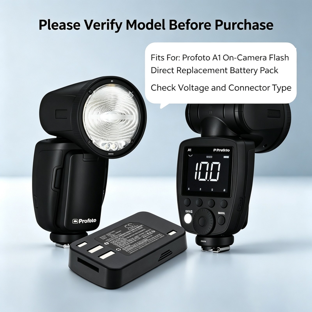 Akkumulátorok kompatibilis a következőkkel Profoto A1 A1 CS-PFA100XL