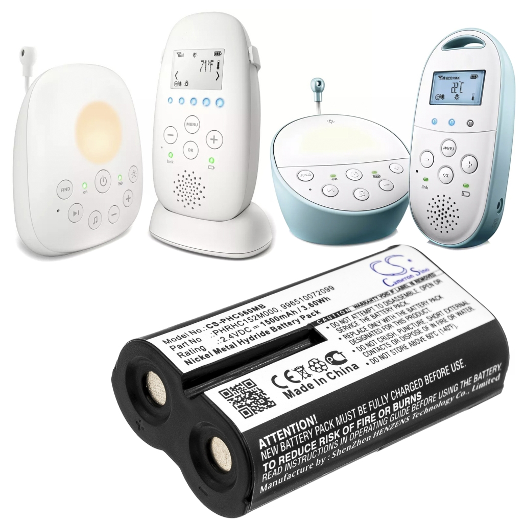 Kompatibilis akkumulátor csere Philips 996510072099,PHRHC152M000