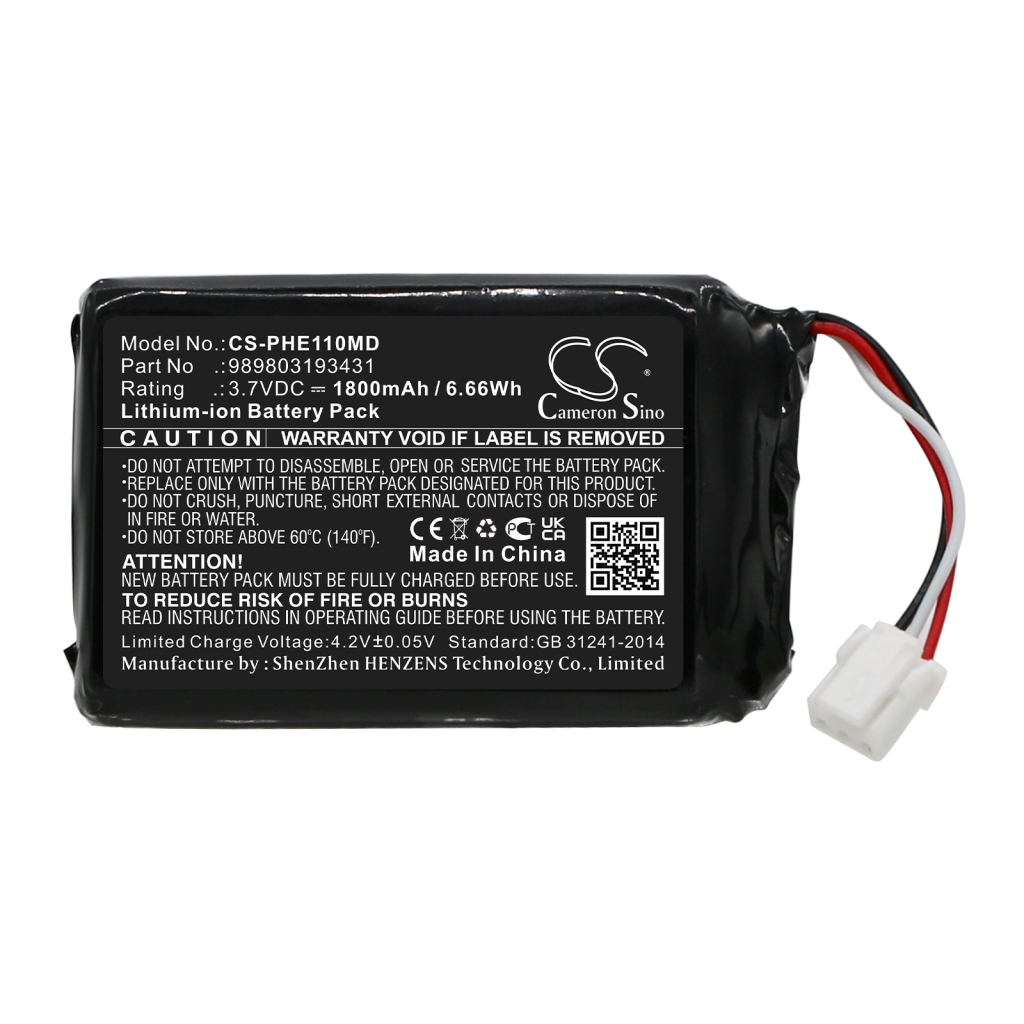 Kompatibilis akkumulátor csere Philips 989803193431