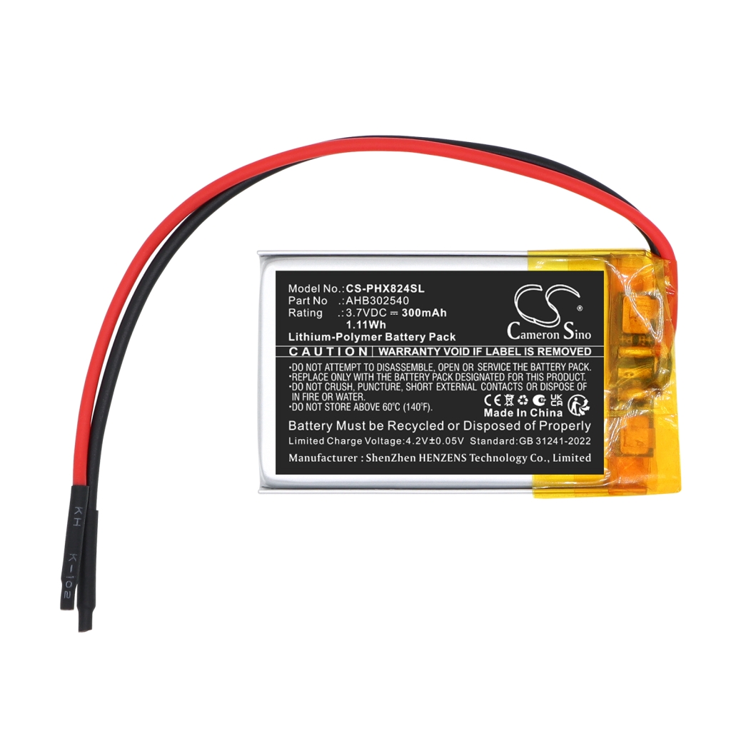 Battery compatible with Philips CS-PHX824SL